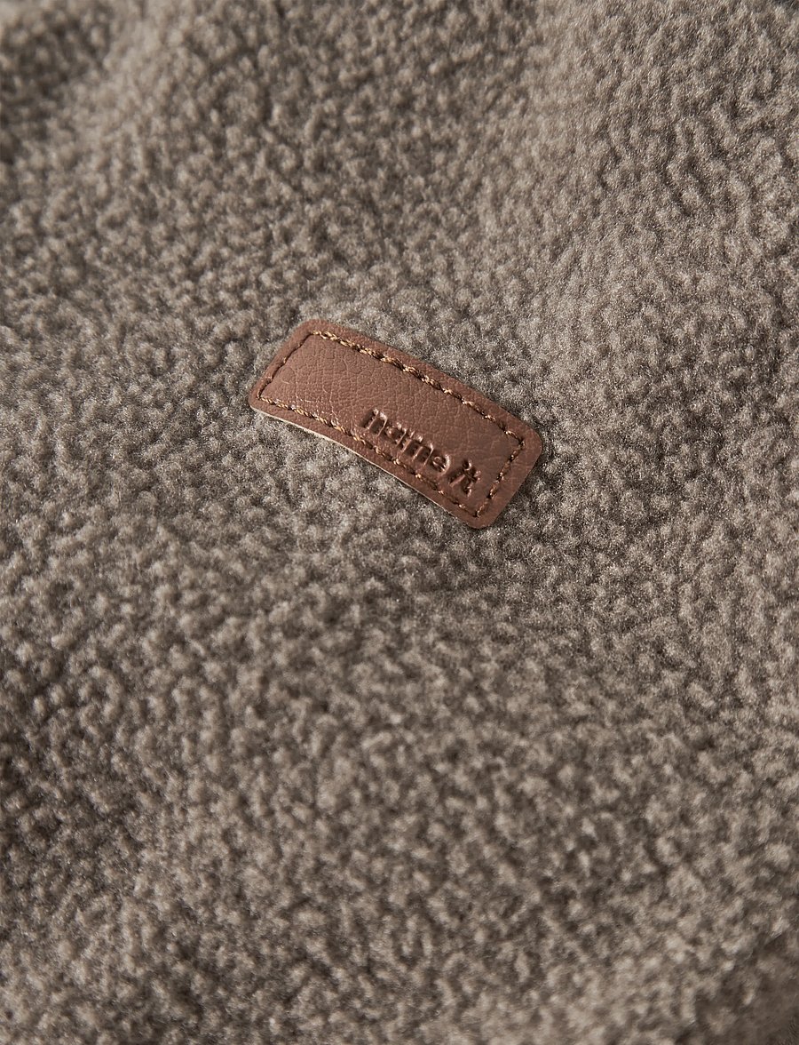 name it - NBNMEEKO FLEECE SUIT MELANGE NOOS - walnut - 4