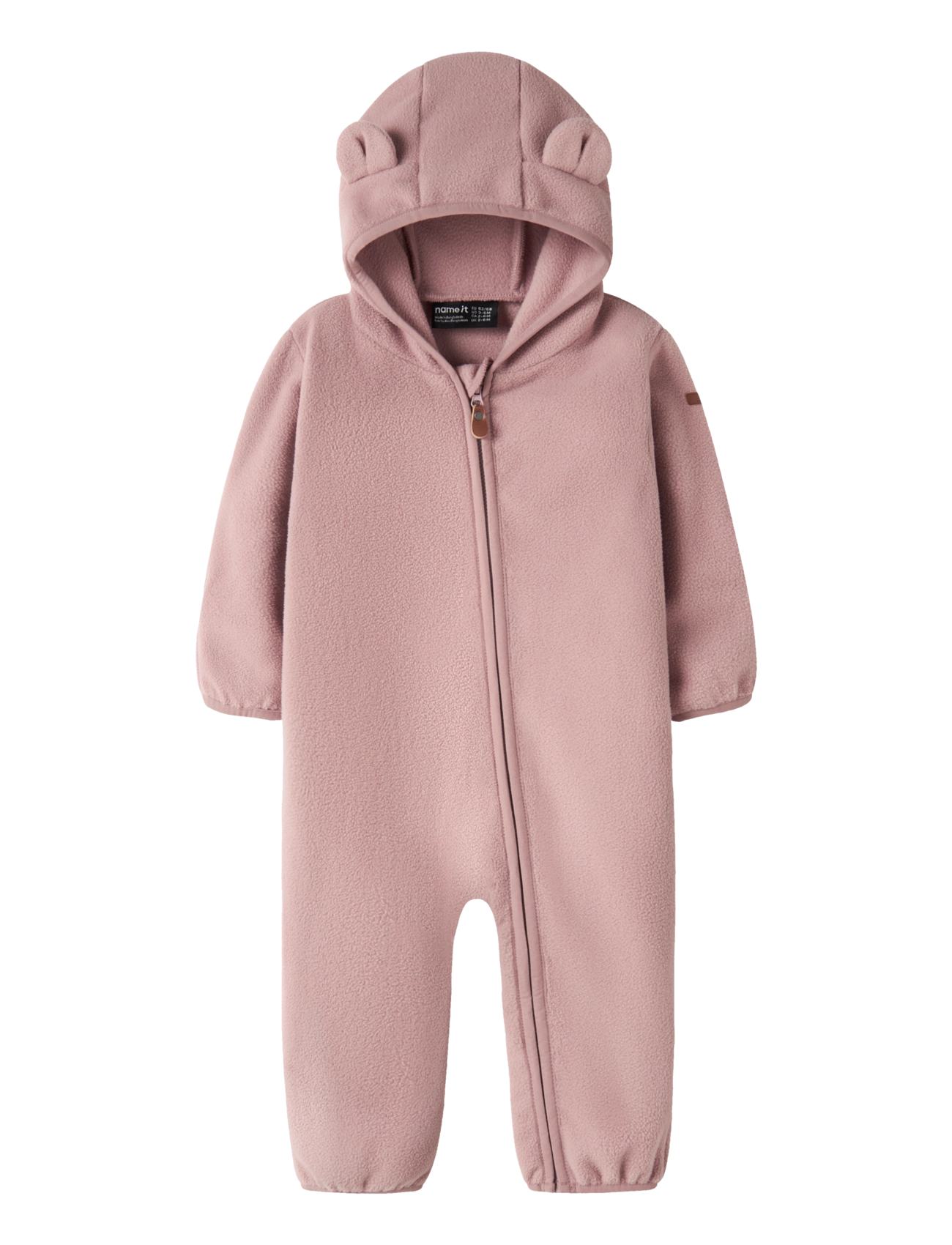 NAME IT Nbnmeeko Fleece Anzug Melange Noos Pink - 62-68 - Kinder