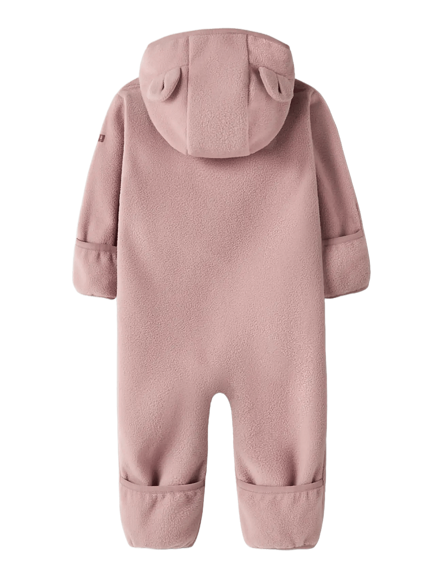 name it - NBNMEEKO FLEECE SUIT MELANGE NOOS - woodrose - 1