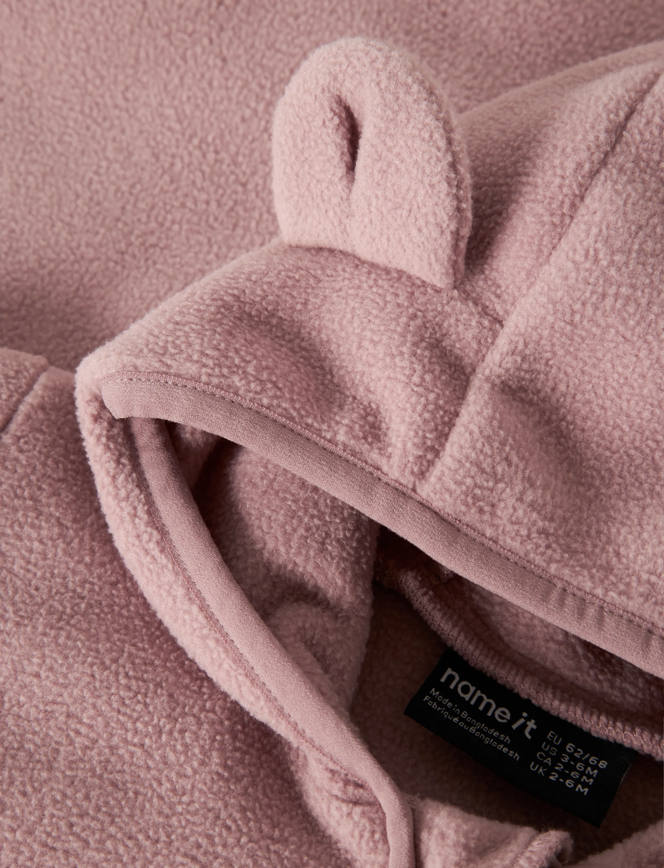 name it - NBNMEEKO FLEECE SUIT MELANGE NOOS - woodrose - 3