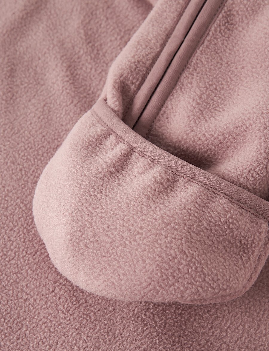 name it - NBNMEEKO FLEECE SUIT MELANGE NOOS - woodrose - 4