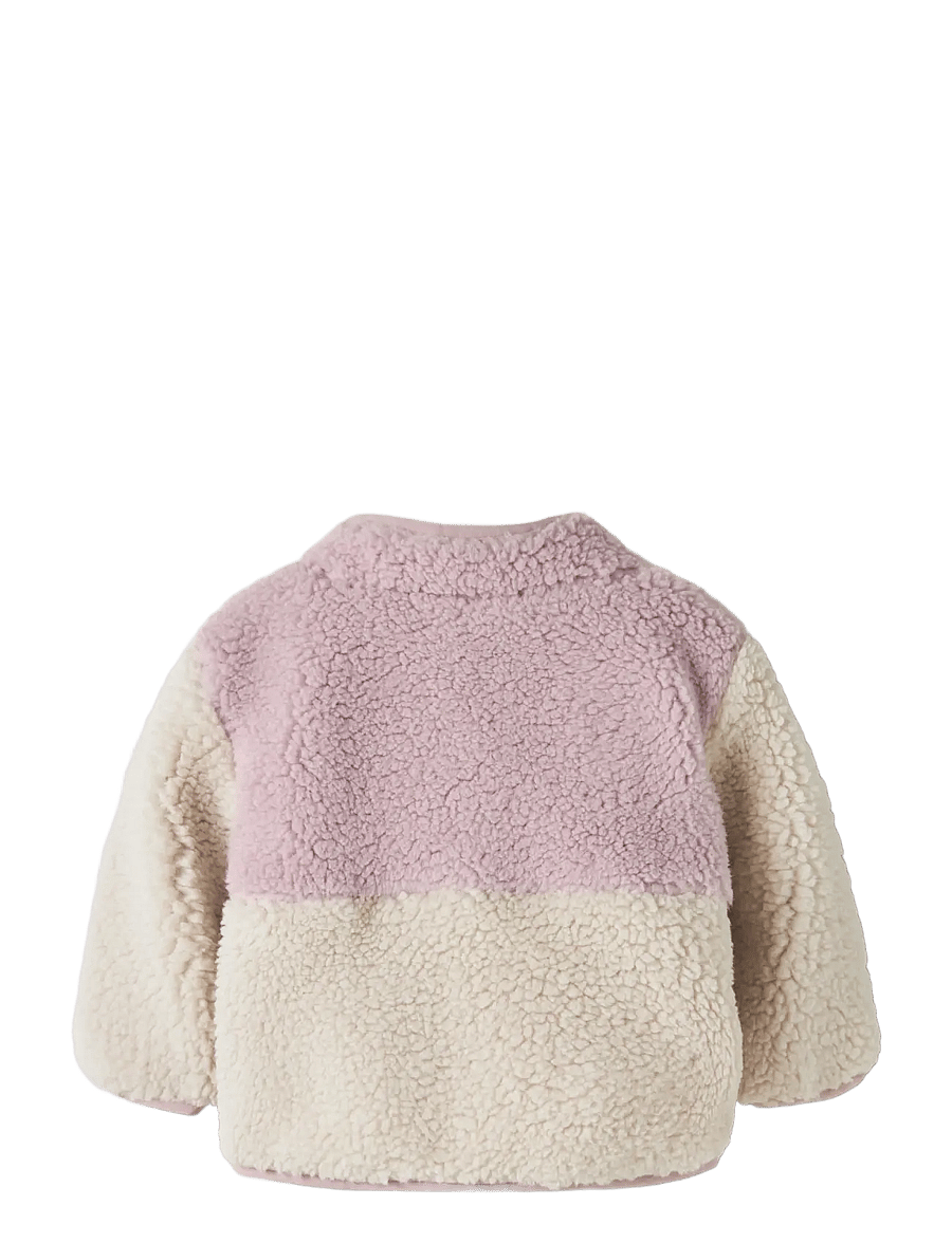 name it - NBFMACEY TEDDY JACKET BLOCK - fleecejacken - violet ice - 1