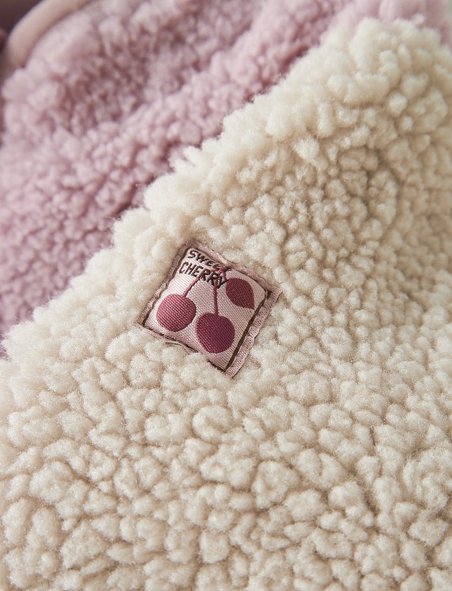 name it - NBFMACEY TEDDY JACKET BLOCK - fleecejacken - violet ice - 2