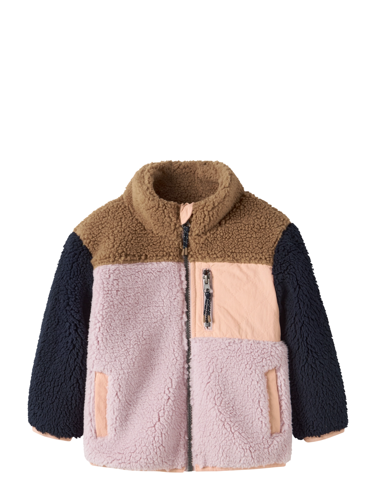 name it NMFMACEY TEDDY JACKET BLOCK - Talisport - VIOLET ICE / pink/rose