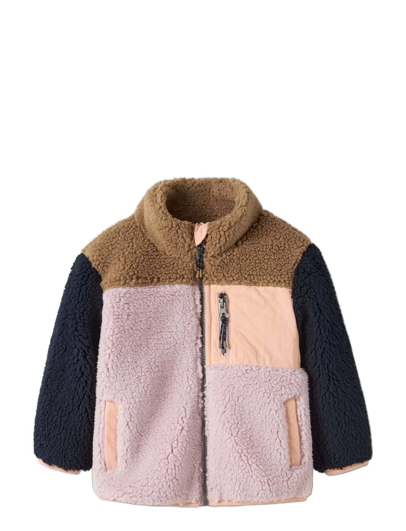 name it - NMFMACEY TEDDY JACKET BLOCK - violet ice - 2