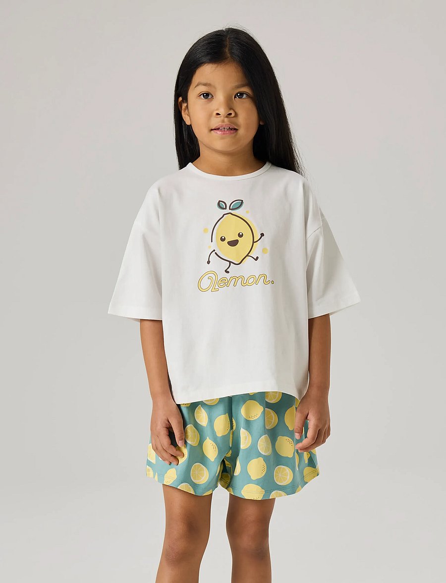 name it - NKFNIGHTSET BOXY LEMON NOOS - pyjamassæt - mineral blue - 4