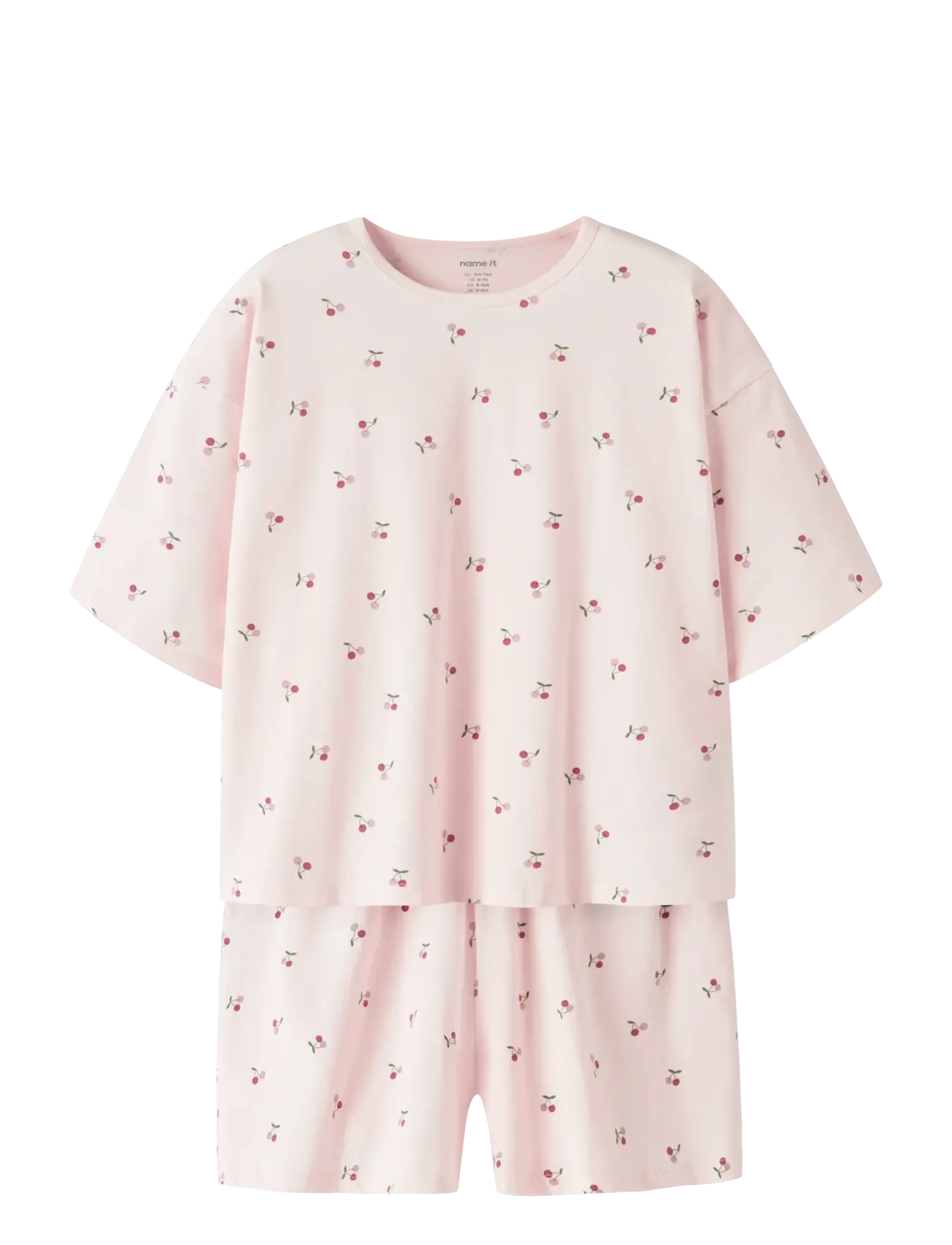 NAME IT Nkfnightset Boxy Cherry Noos Pink - 122-128 - Kinder
