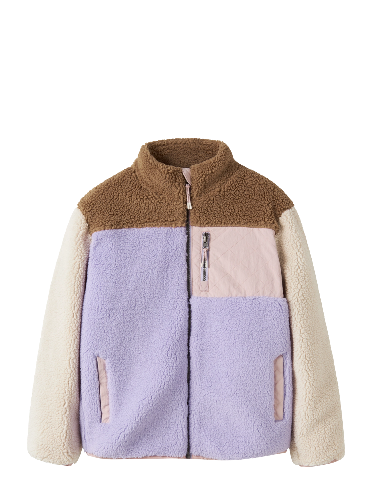 name it NKFMACEY TEDDY JACKET BLOCK - Back to school - LAVENDER / purple