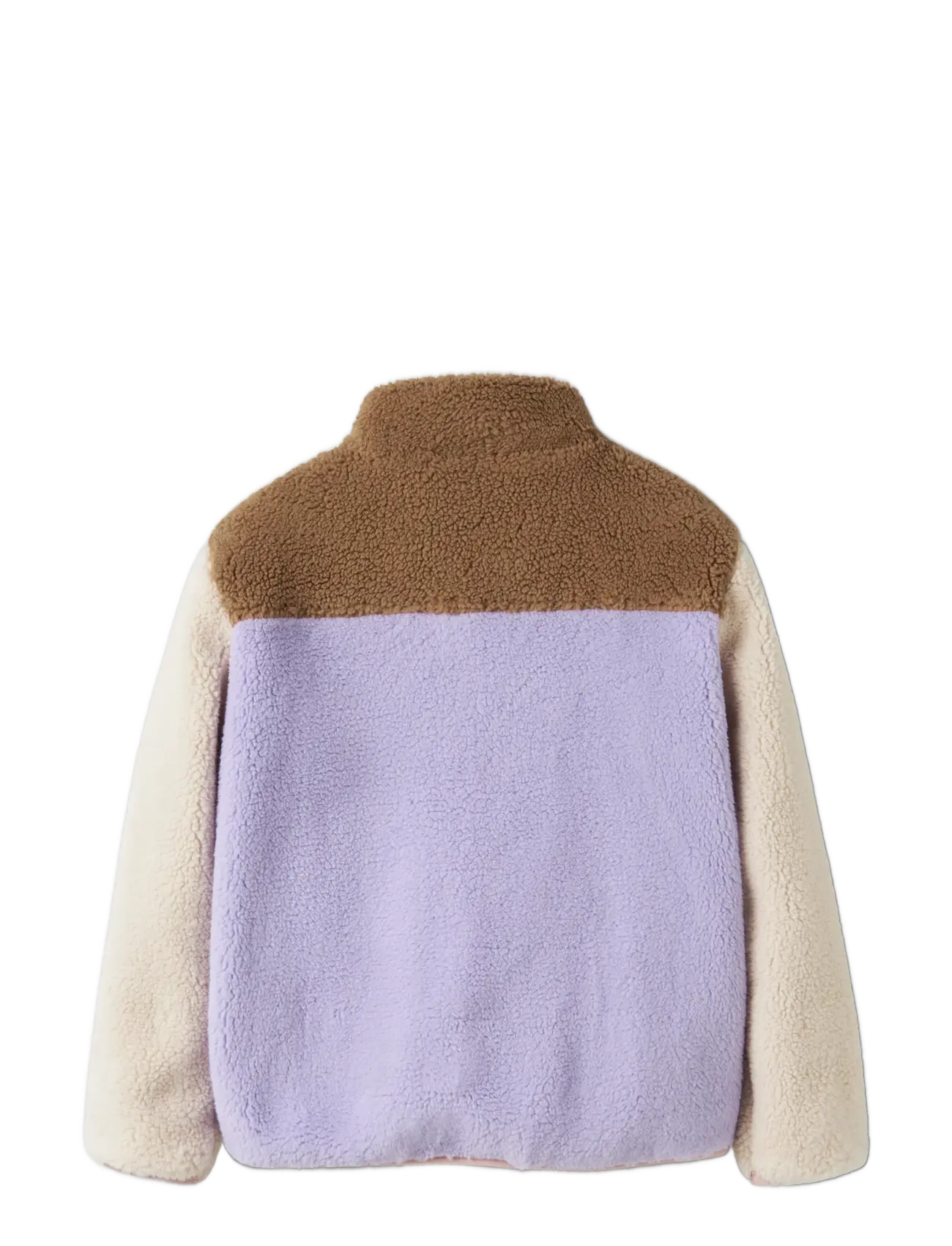 name it - NKFMACEY TEDDY JACKET BLOCK - lavender - 1