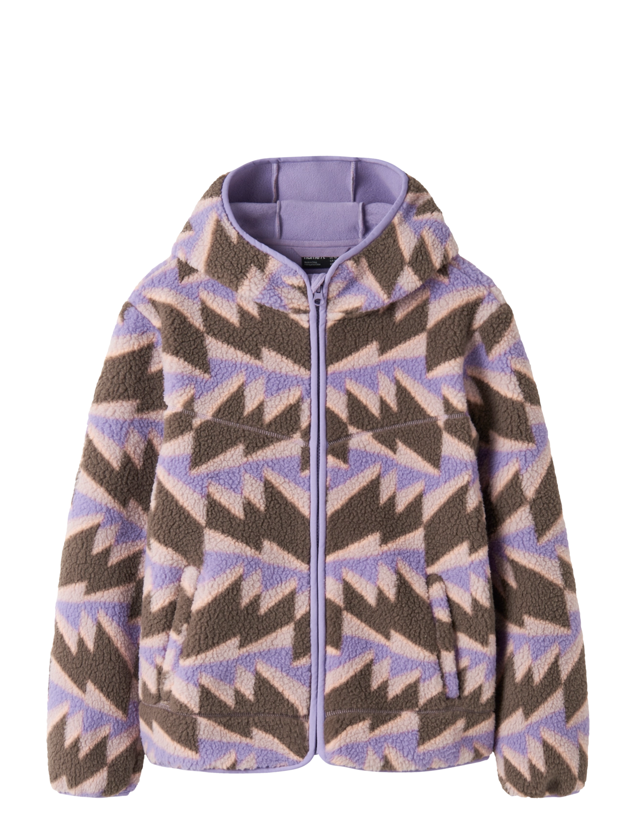 name it NKFMAVI TEDDY JACKET AOP - Fleecejacken - BOUGAINVILLEA / purple