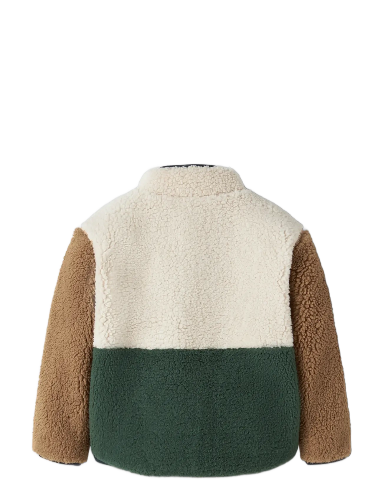 name it - NMMMACEY TEDDY JACKET BLOCK NOOS - jungle green - 1
