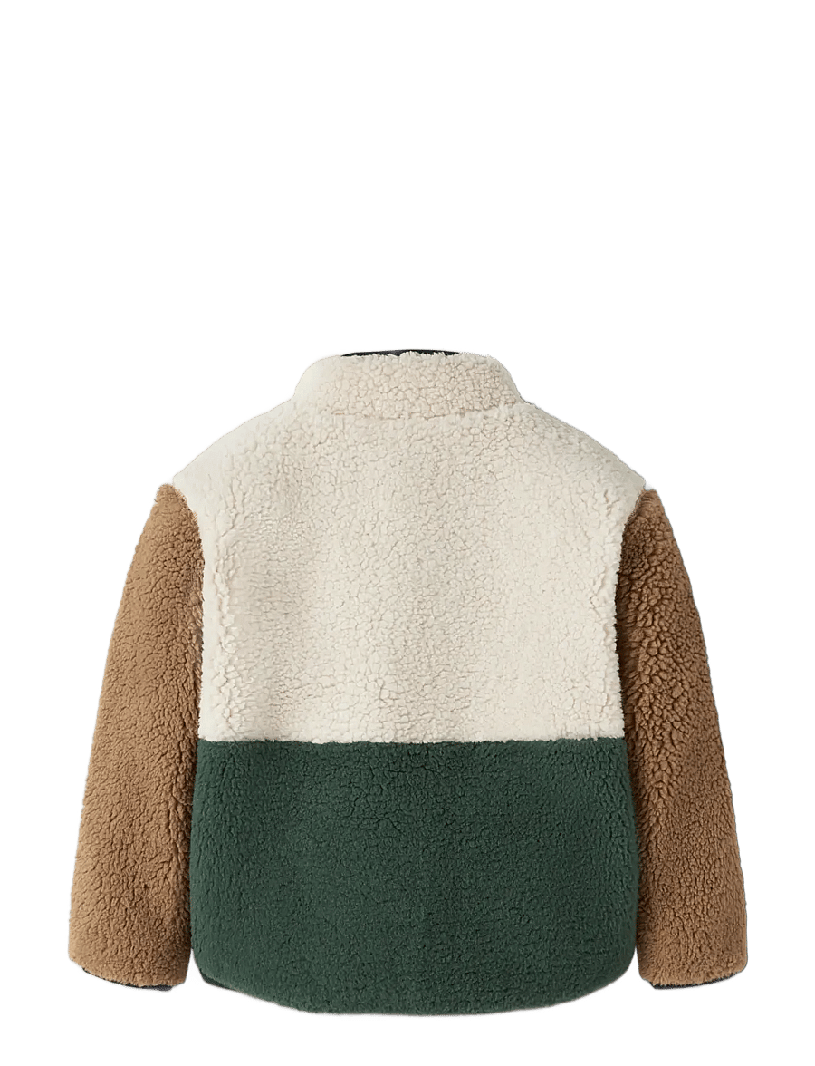name it - NMMMACEY TEDDY JACKET BLOCK NOOS - jungle green - 1