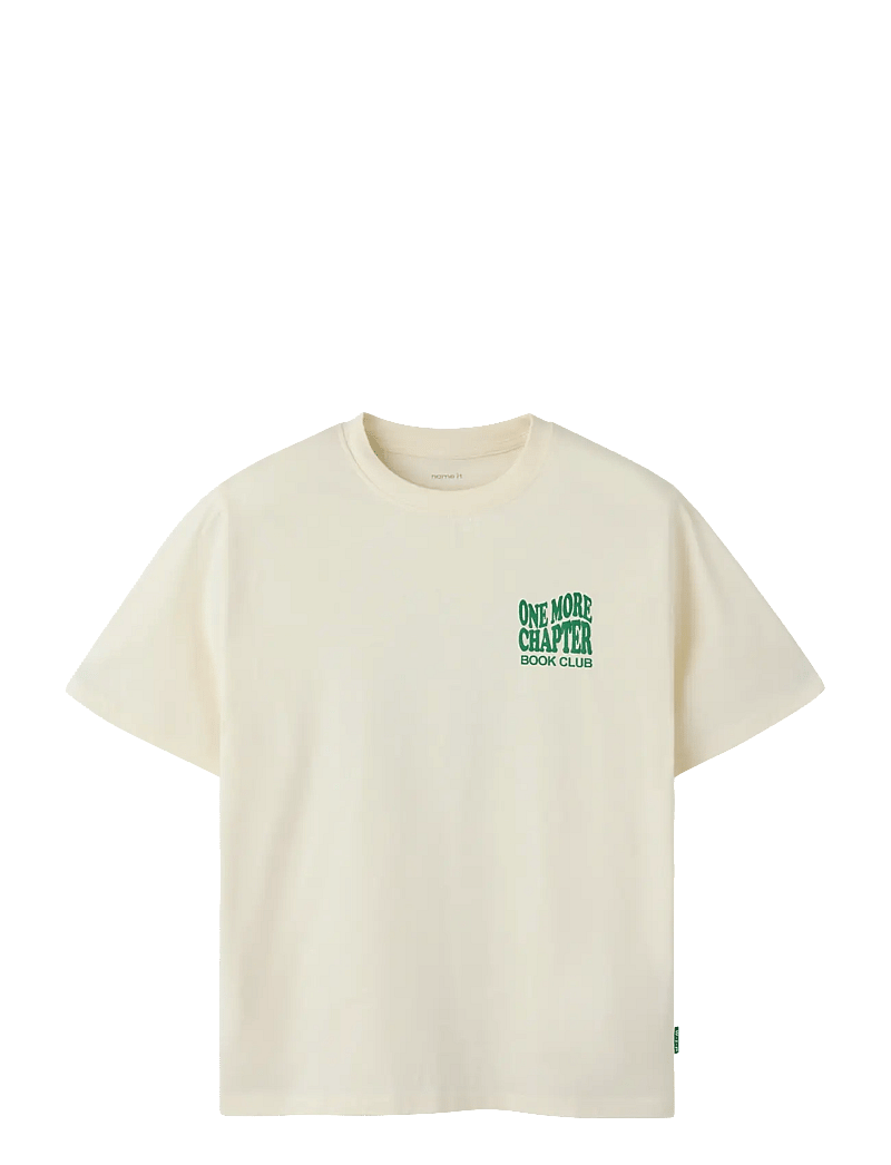 name it - NKMKRILLO SS NREG TOP BOX - lühikeste varrukatega t-särgid - antique white - 0