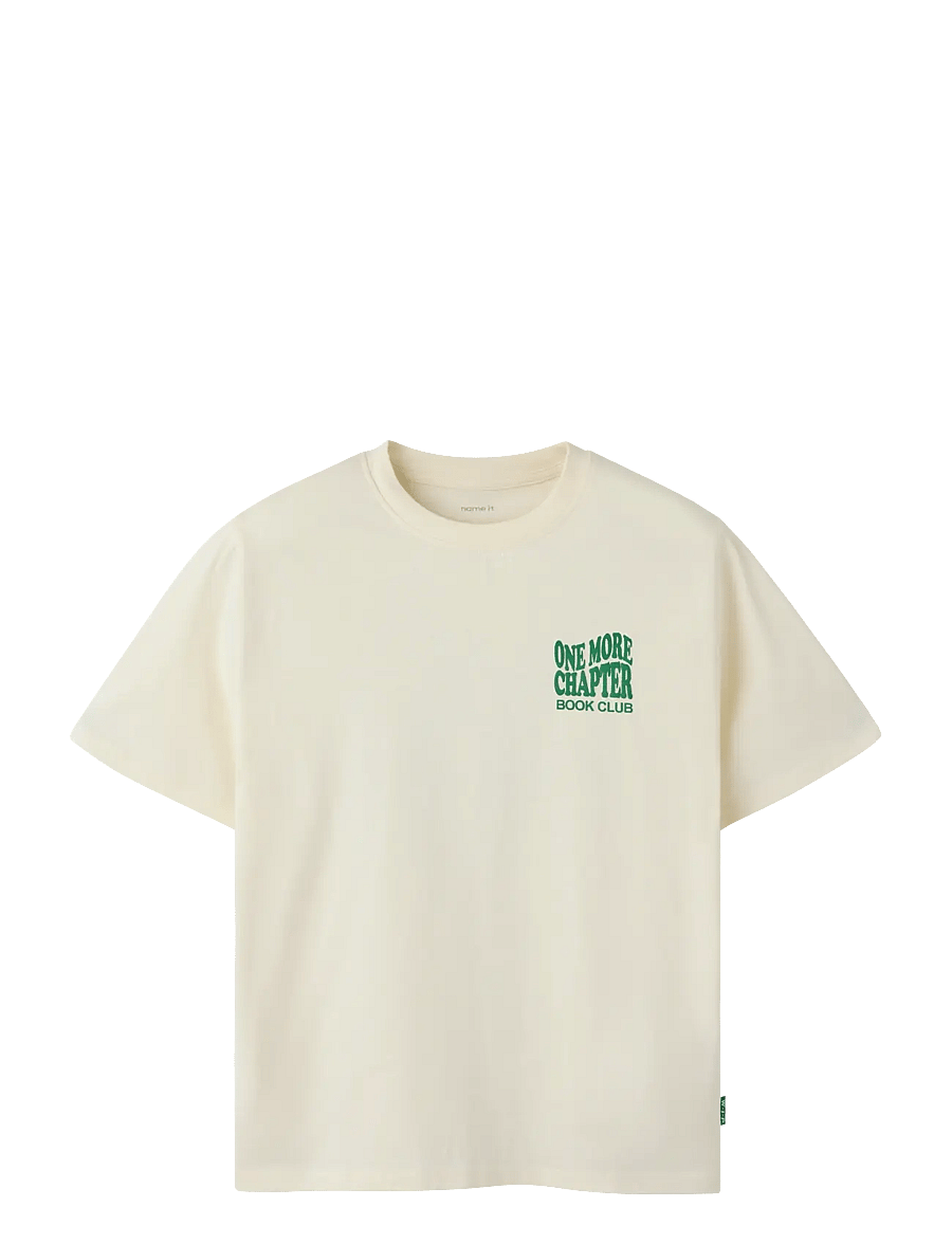 name it - NKMKRILLO SS NREG TOP BOX - kurzärmelige - antique white - 0
