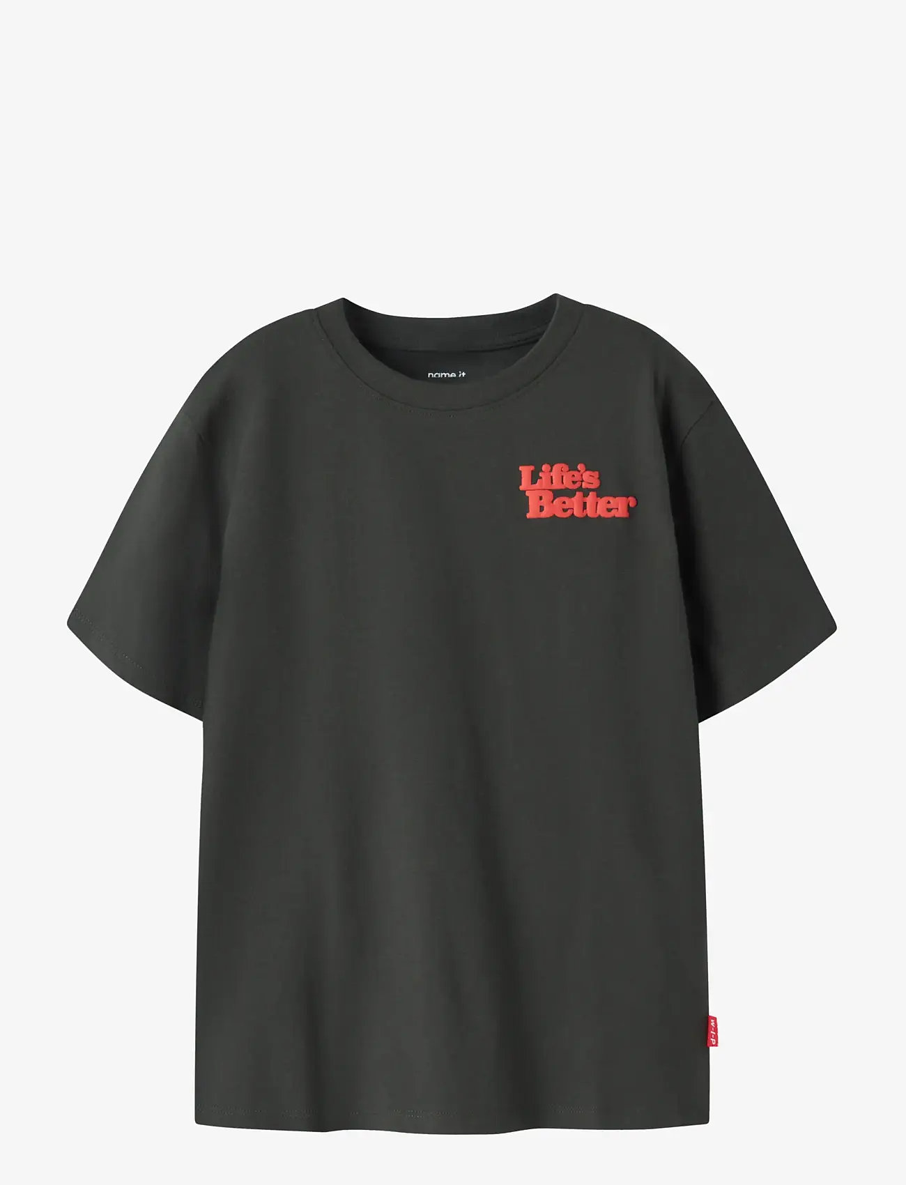 name it - NKMKRILLO SS NREG TOP BOX - kortærmede t-shirts - peat - 0