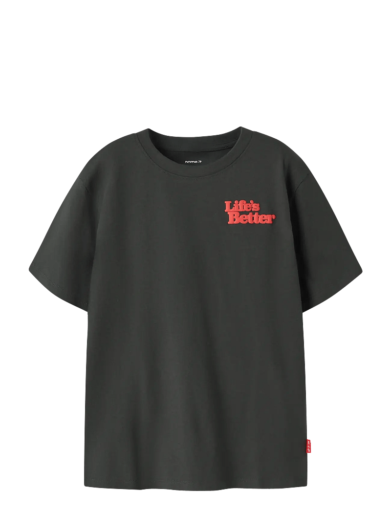 name it - NKMKRILLO SS NREG TOP BOX - kortærmede t-shirts - peat - 0
