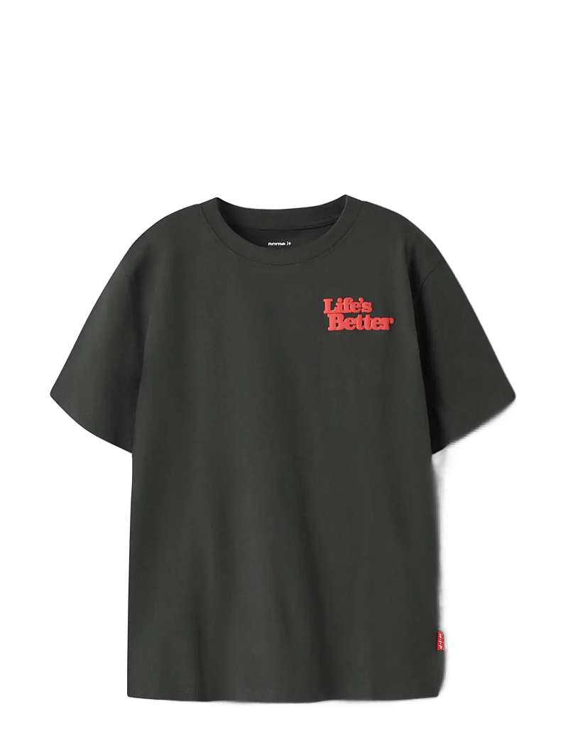 name it - NKMKRILLO SS NREG TOP BOX - kortærmede t-shirts - peat - 2