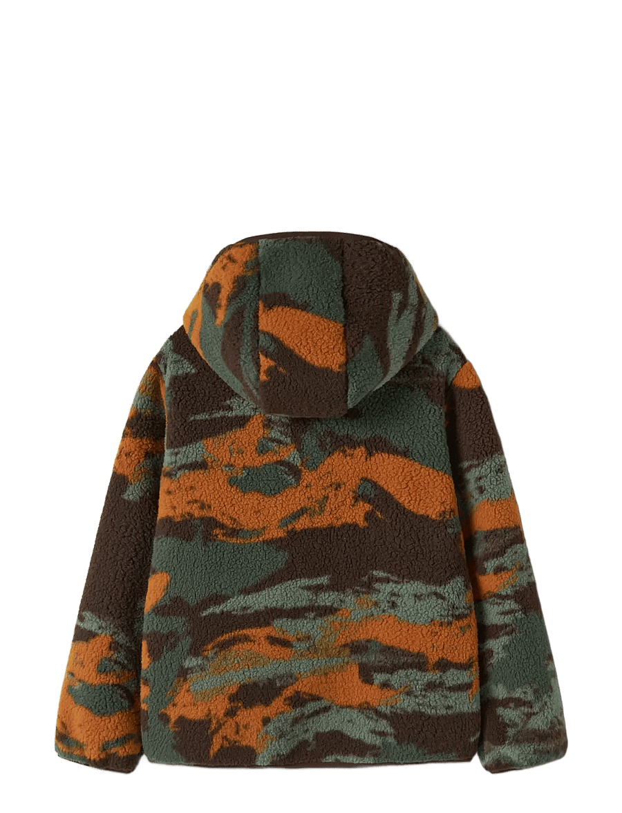 name it - NKMMAVI TEDDY JACKET AOP - fleecejacken - jungle green - 1