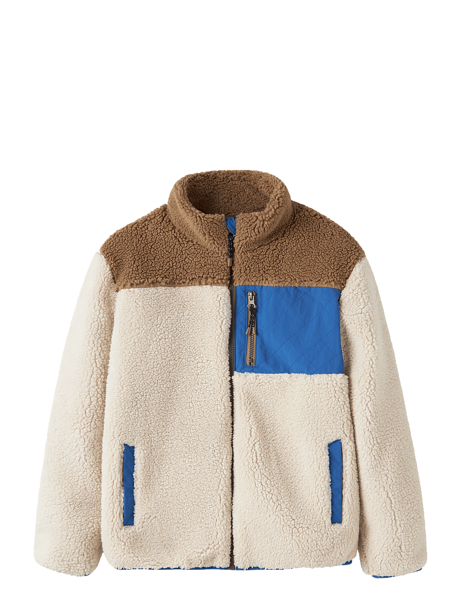 name it - NKMMACEY TEDDY JACKET BLOCK - rainy day - 0