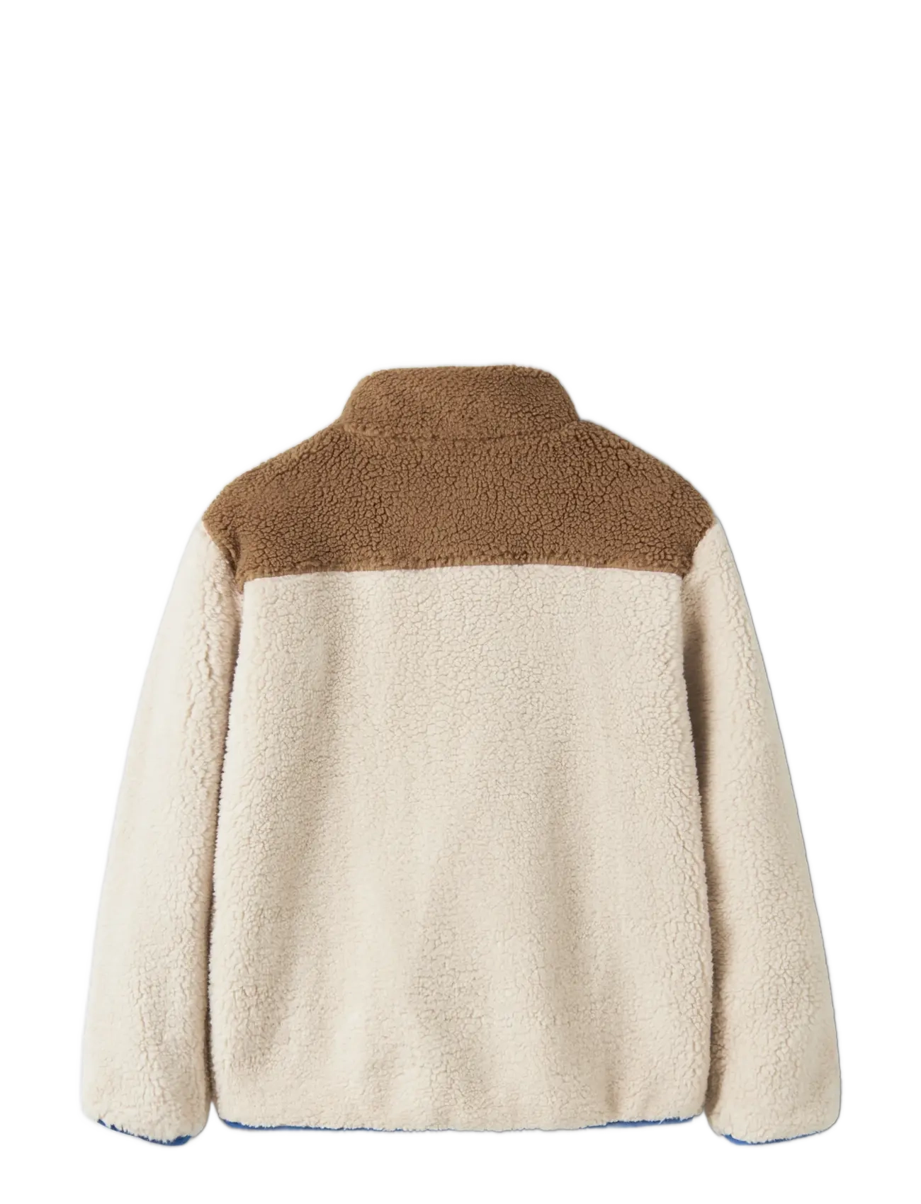 name it - NKMMACEY TEDDY JACKET BLOCK - rainy day - 1