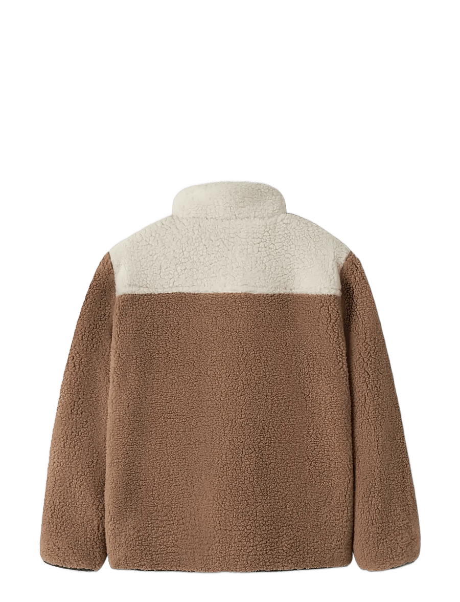 name it - NKMMACEY TEDDY JACKET BLOCK - fleecejakker - toasted coconut - 1
