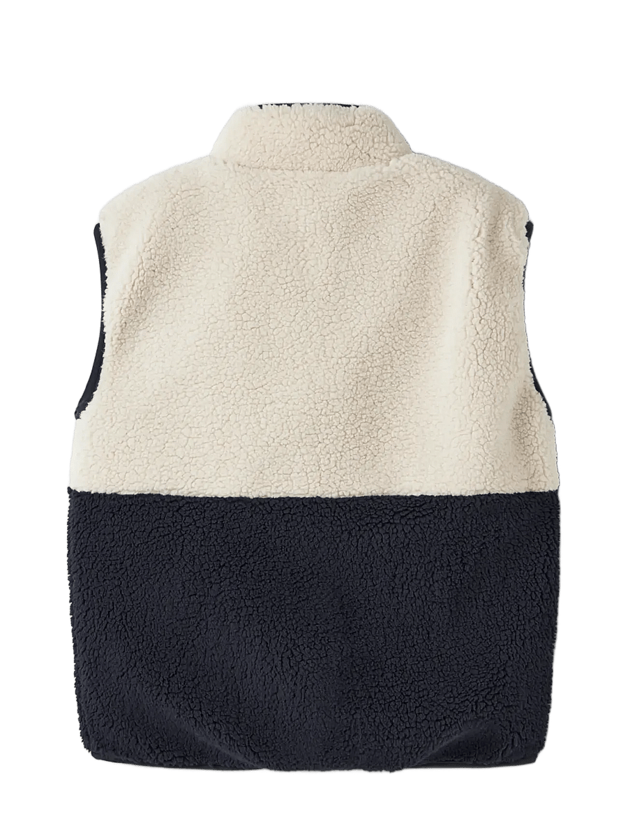 name it - NKMMACEY TEDDY VEST BLOCK - dark sapphire - 1