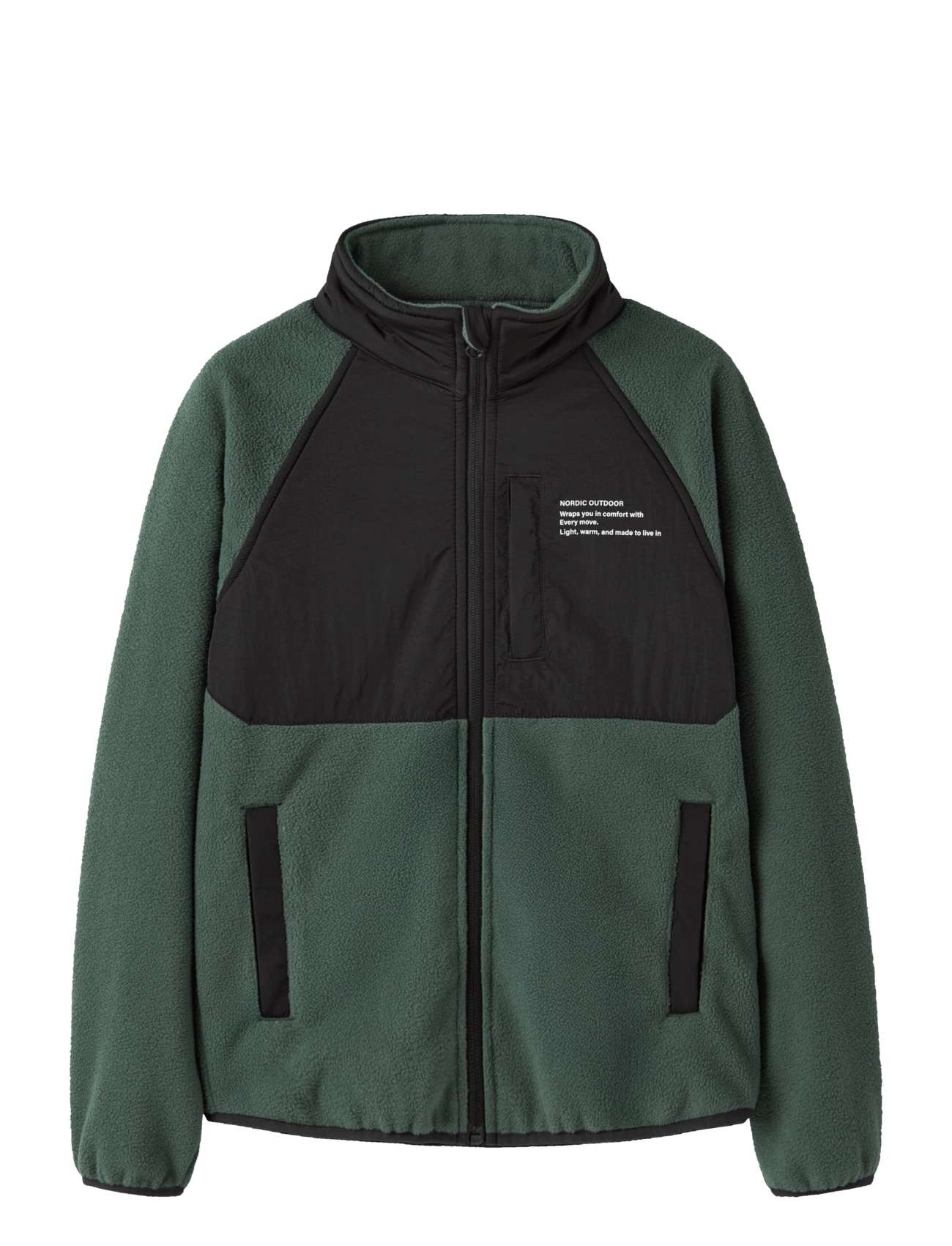 name it NKNMYLES FLEECE JACKET1 - Back to school - JUNGLE GREEN / green