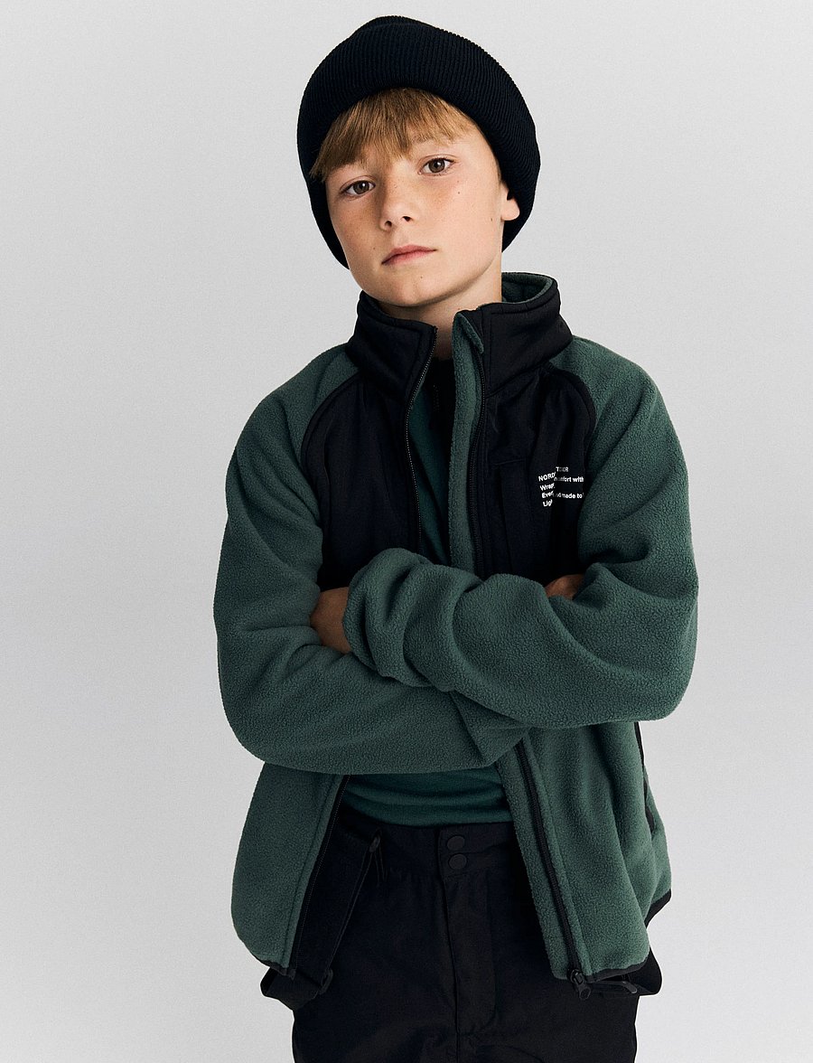 name it - NKNMYLES FLEECE JACKET1 - jungle green - 3