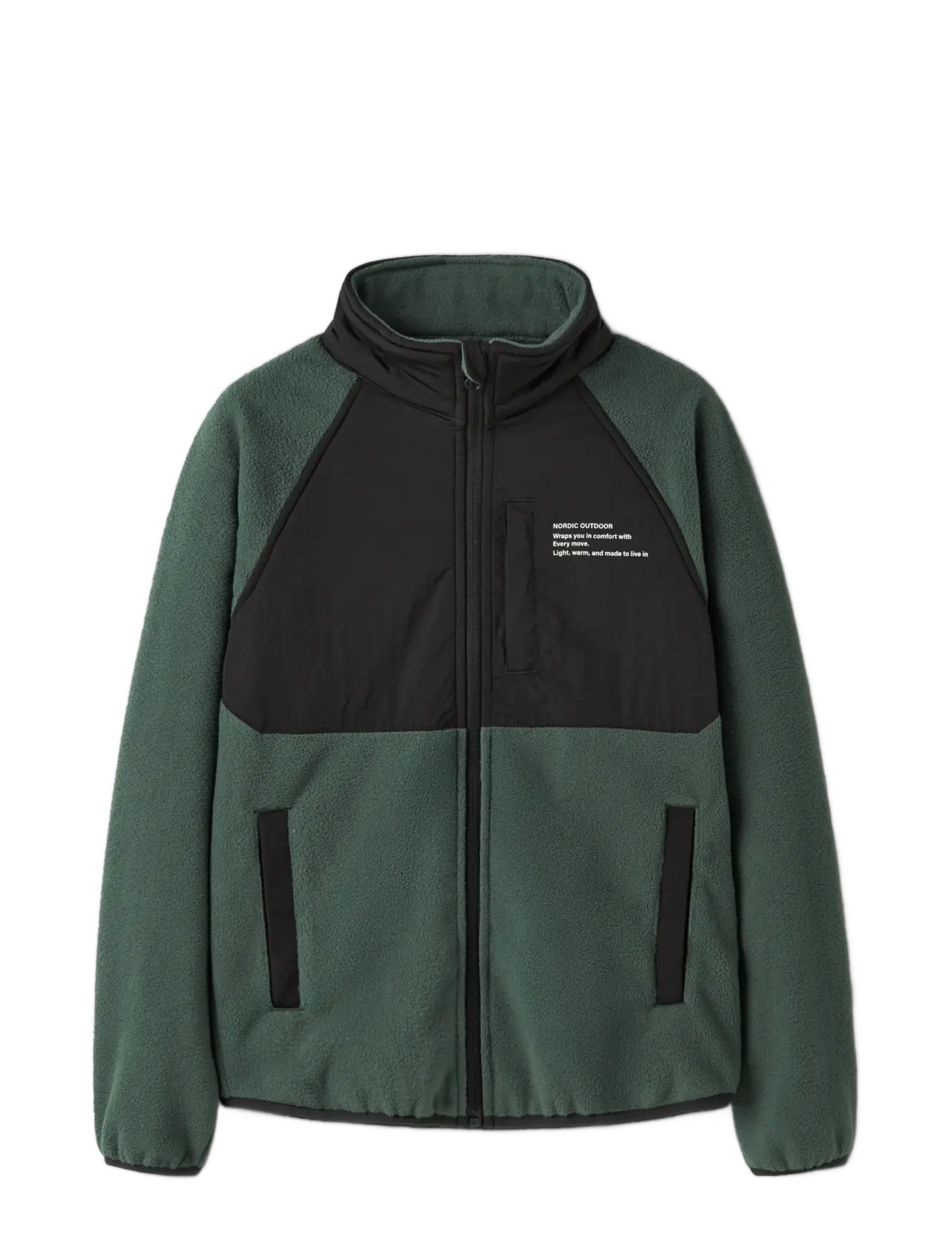 name it - NKNMYLES FLEECE JACKET1 - jungle green - 2