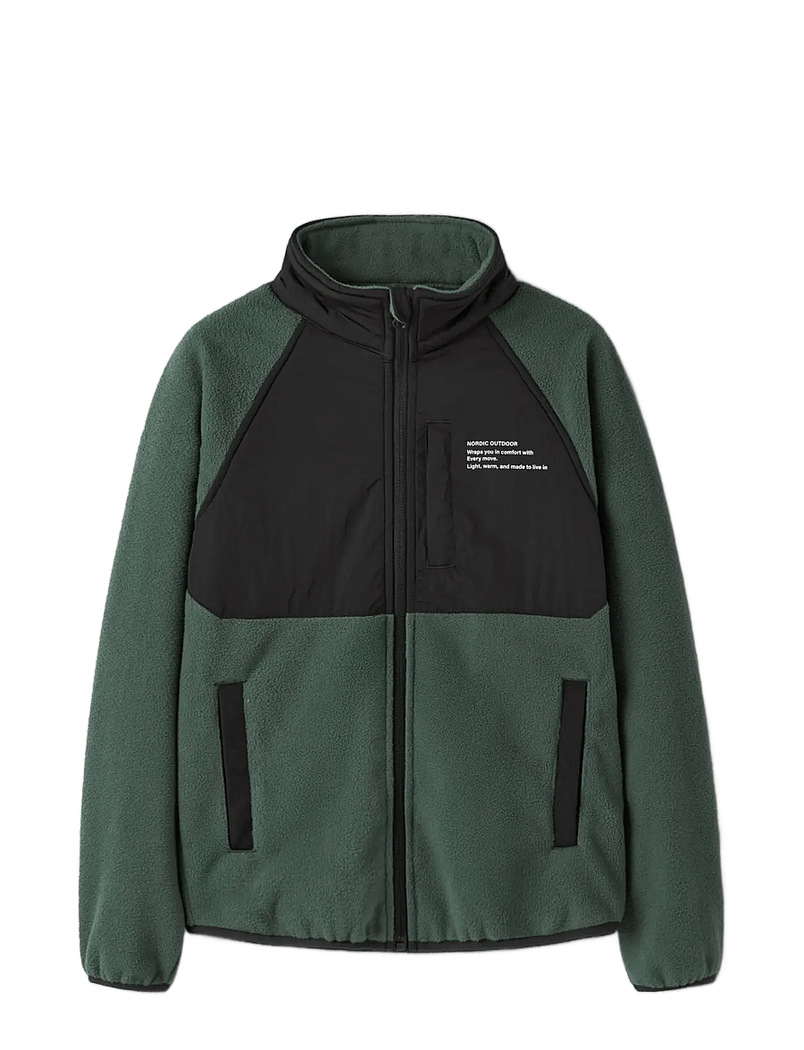 name it - NKNMYLES FLEECE JACKET1 - jungle green - 2