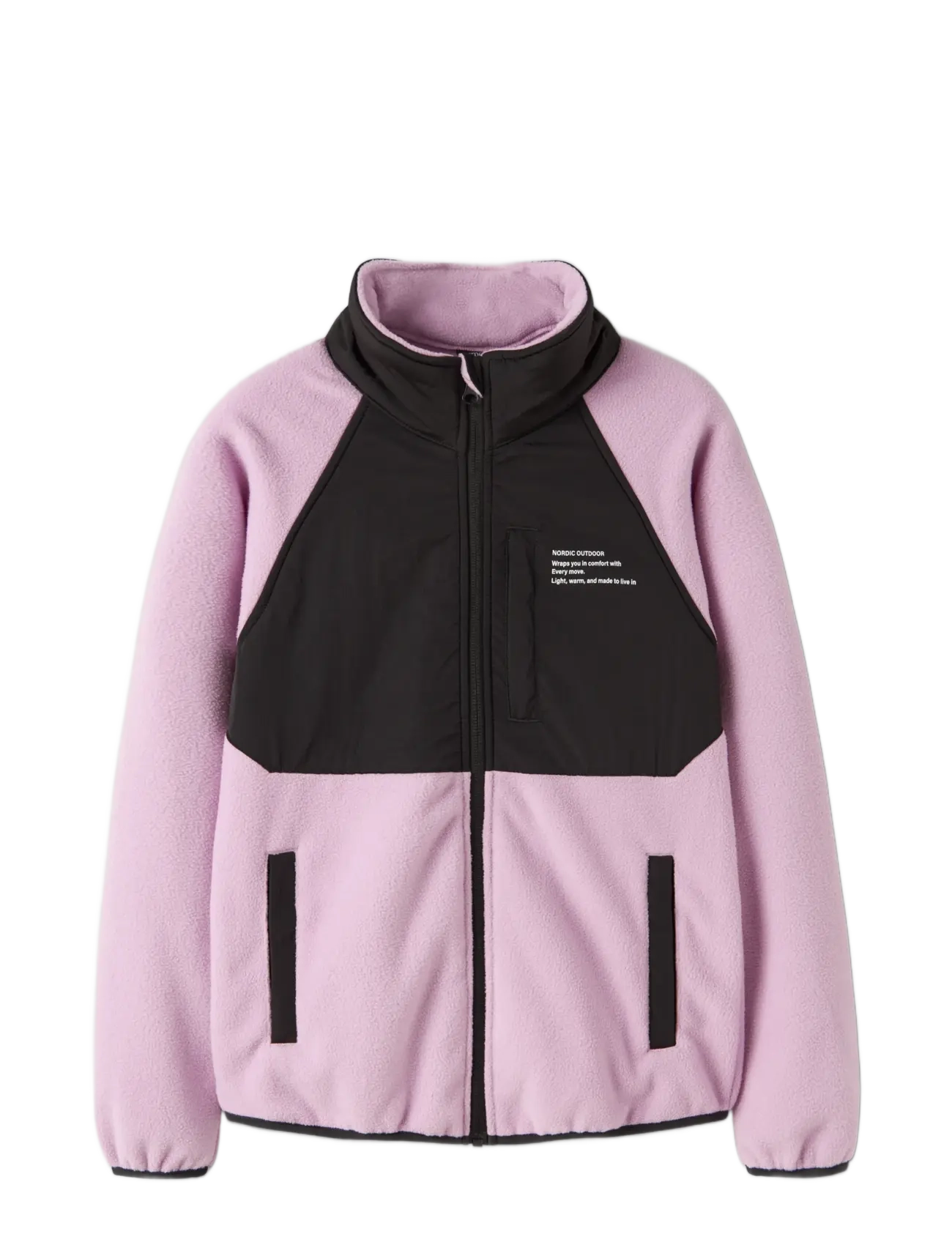 name it - NKNMYLES FLEECE JACKET1 - fleecejakker - phalaenopsis - 2
