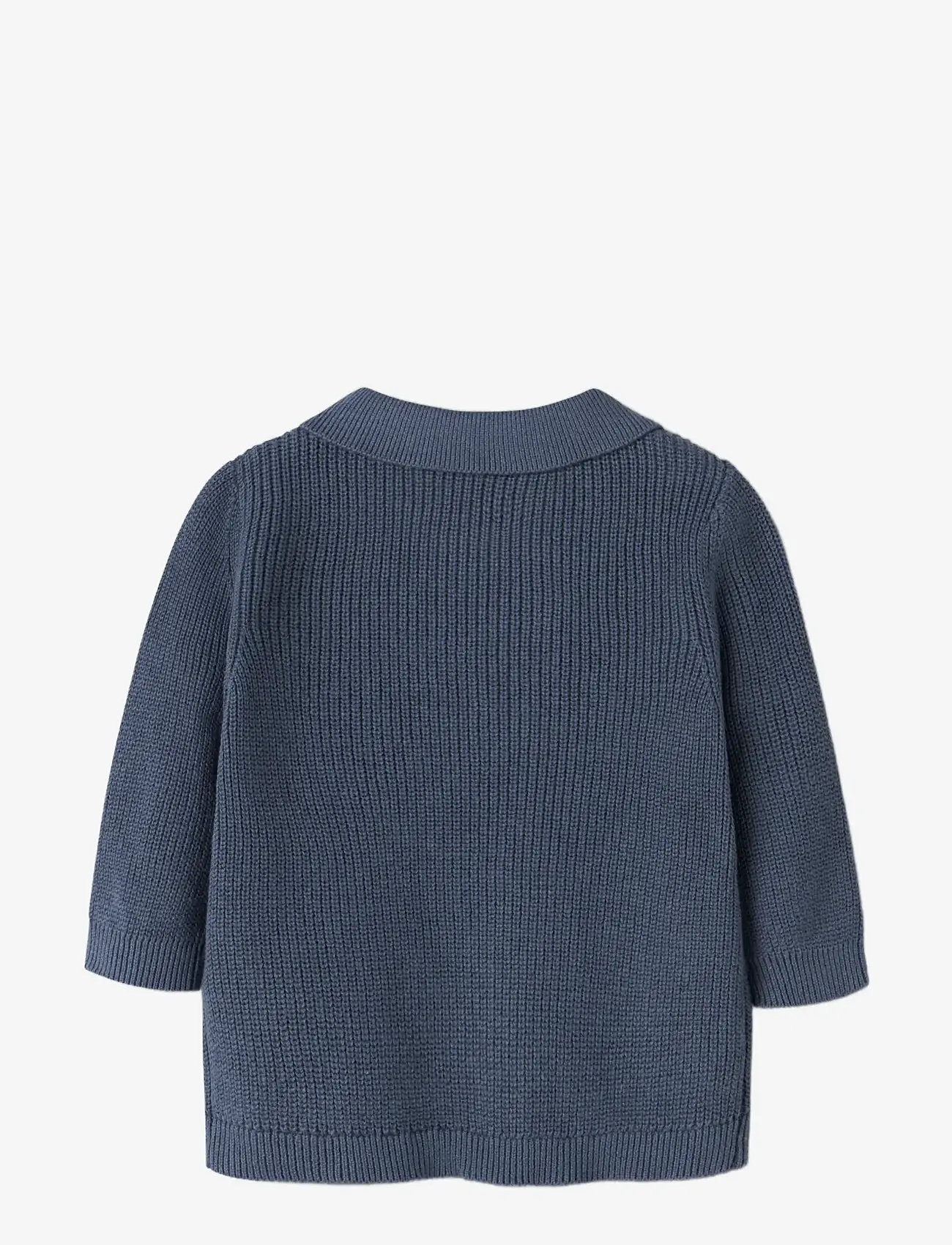 name it - NBMKOLLA LS KNIT POLO - pikkade varrukatega polod - vintage indigo - 1