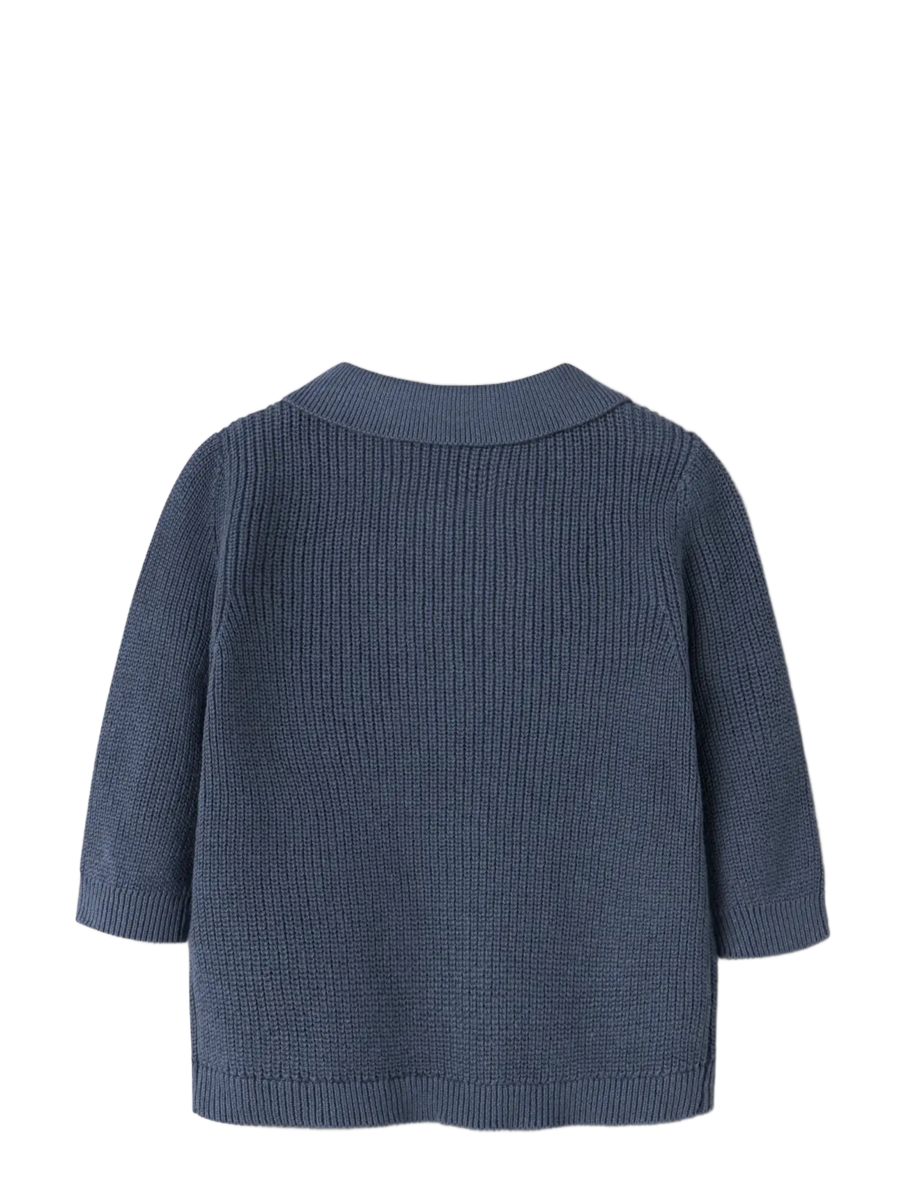 name it - NBMKOLLA LS KNIT POLO - langärmelig poloshirt - vintage indigo - 1