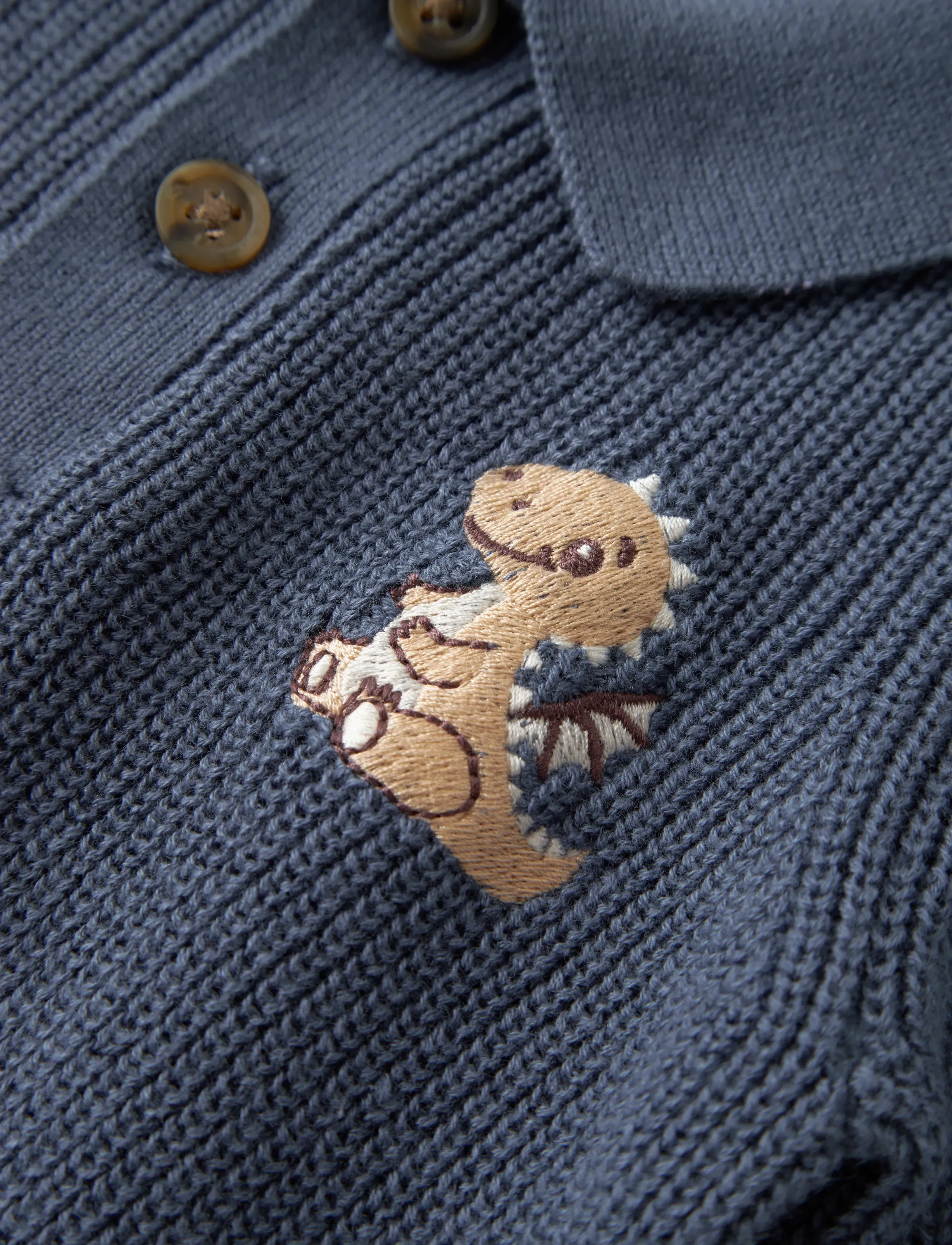 name it - NBMKOLLA LS KNIT POLO - langärmelig poloshirt - vintage indigo - 2