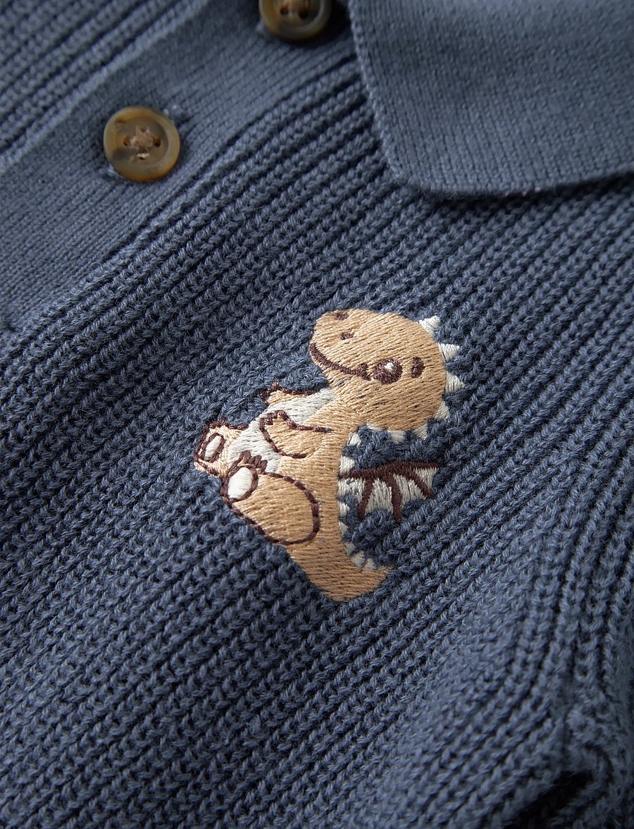 name it - NBMKOLLA LS KNIT POLO - langärmelig poloshirt - vintage indigo - 2