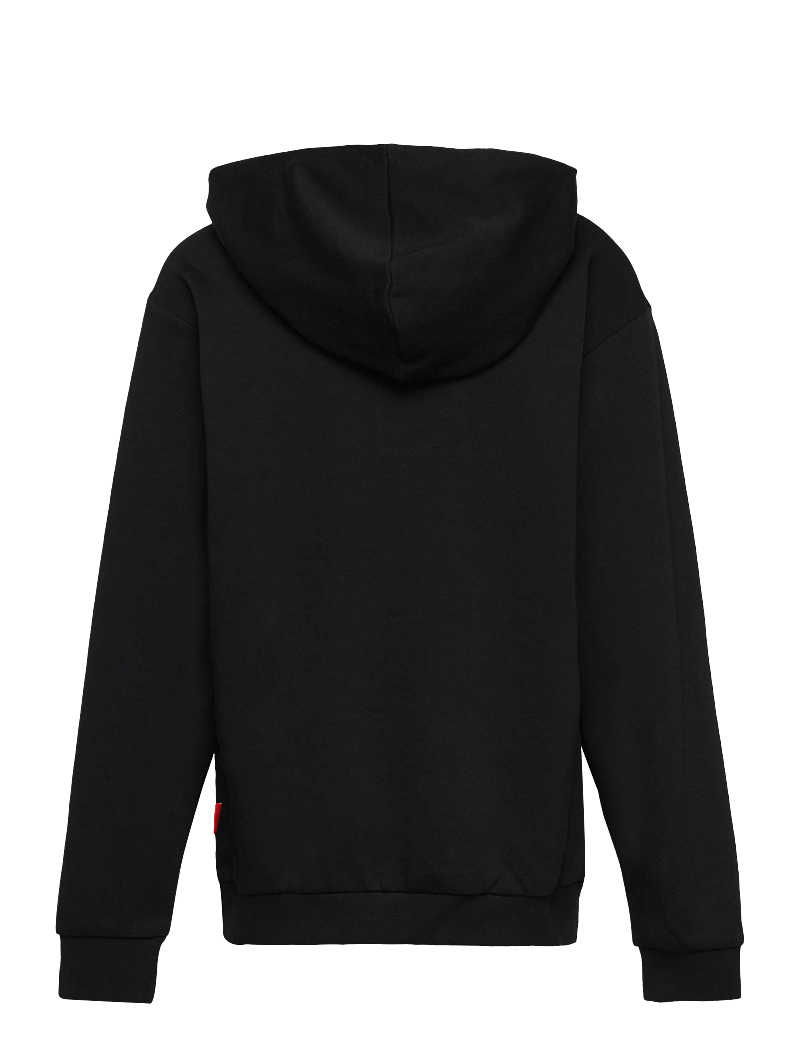 name it - NKMKARLOS LS NREG SWEAT WH UNB - hættetrøjer - black - 1