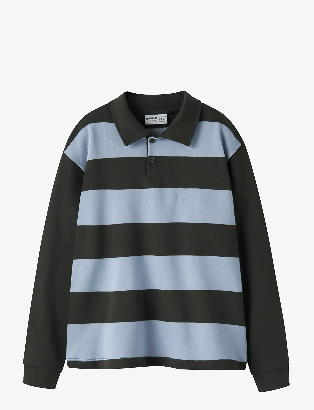 name it - NKMKIST LS NREG SWEAT POLO UNB - sweatshirts - peat - 0