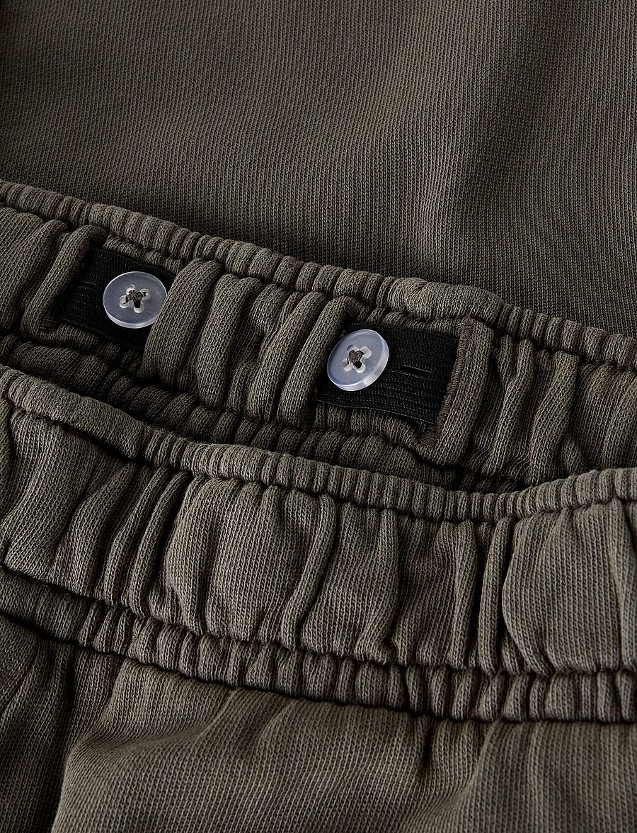 name it - NKMKEVIN RLX WIDE PANT UNB - sweatpants - peat - 1