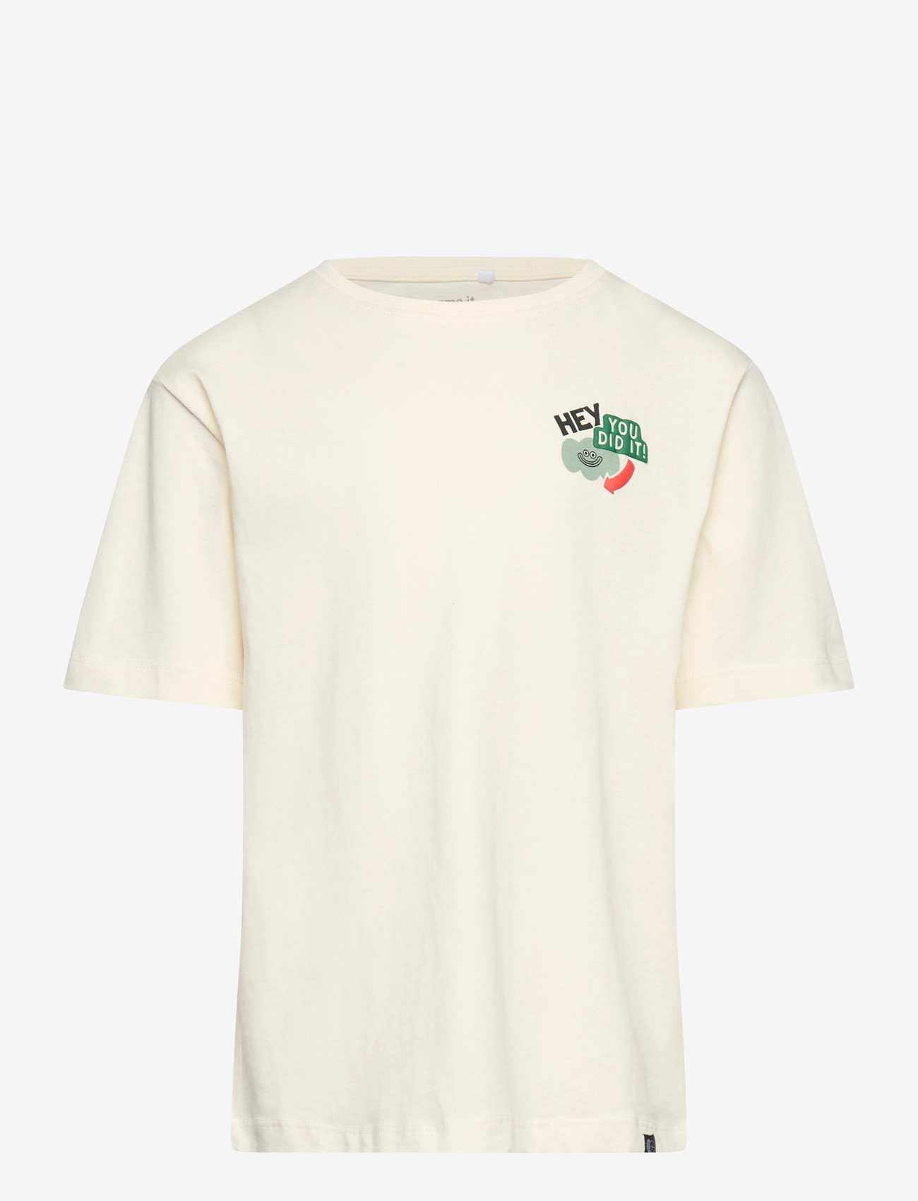 name it - NKMKNASO SS NREG TOP - kortærmede t-shirts - antique white - 0