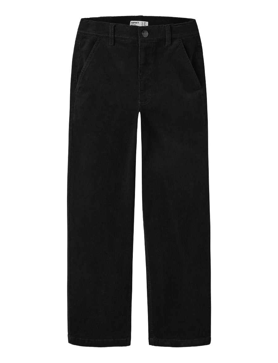 name it - NKMBEN SKATER CORD PANT 2908-QD - black - 0