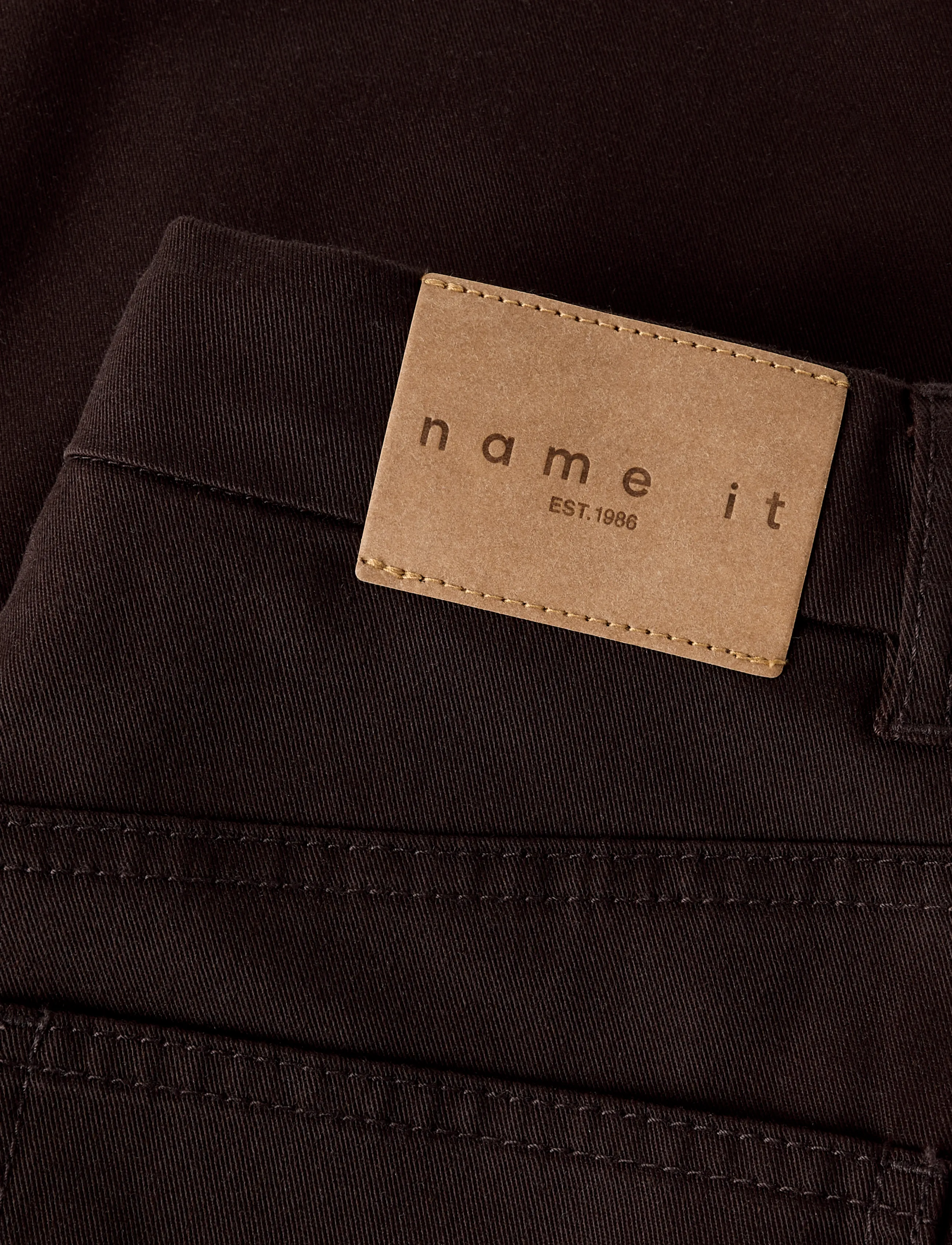 name it - NKMBEN SKATER TWI PANT 6709-QY - chocolate plum - 5