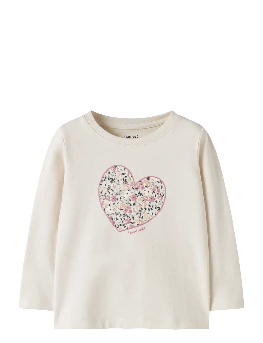 name it - NMFKIWI LS TOP - langärmelig - antique white - 0