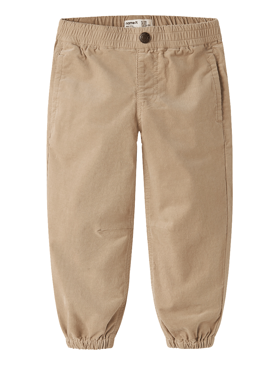 name it - NMMBEN BARREL R CORD PANT 2708-YT - sesame - 0