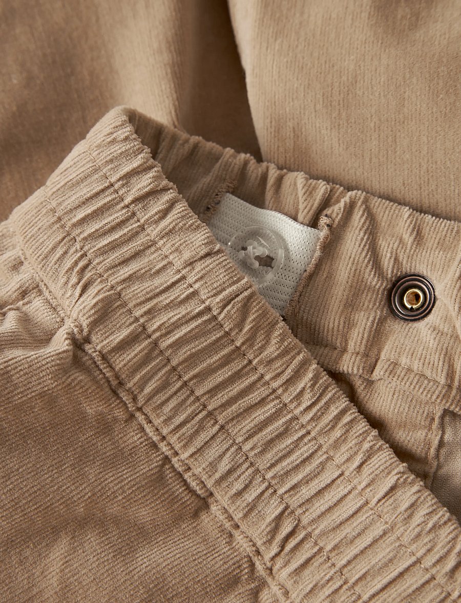 name it - NMMBEN BARREL R CORD PANT 2708-YT - sesame - 2