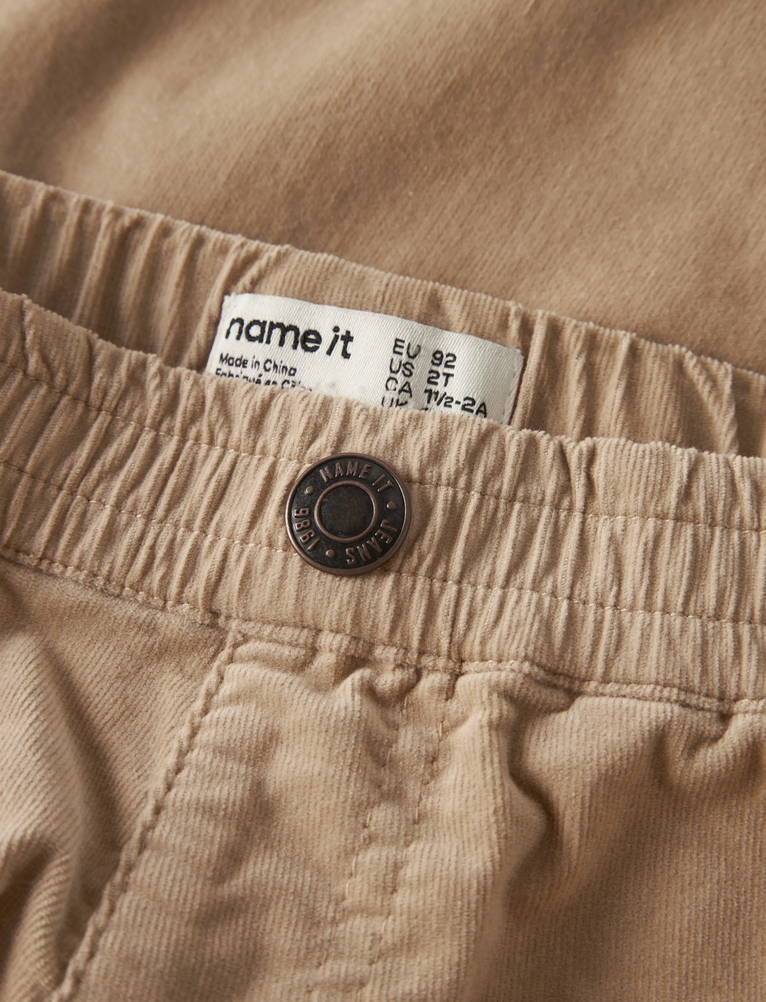 name it - NMMBEN BARREL R CORD PANT 2708-YT - sesame - 3