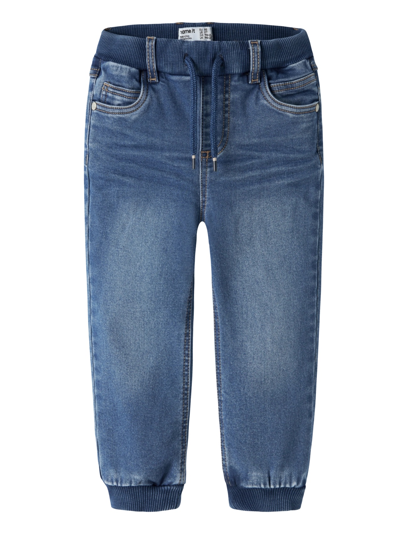 name it NMMBEN BAGGY R FLEECE JEANS 7509-AN - Kleidung - MEDIUM BLUE DENIM / blue