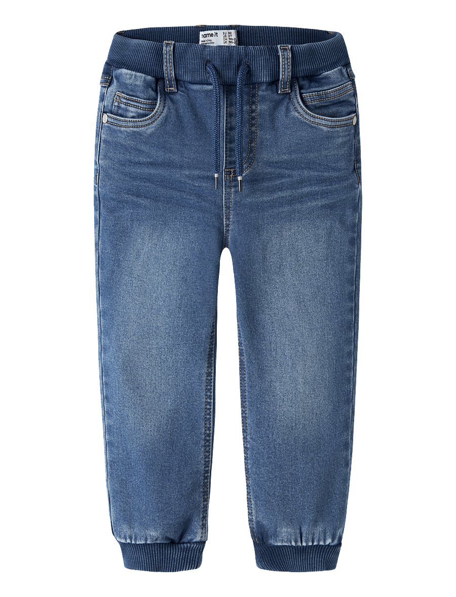 name it - NMMBEN BAGGY R FLEECE JEANS 7509-AN - tapered jeans - medium blue denim - 0