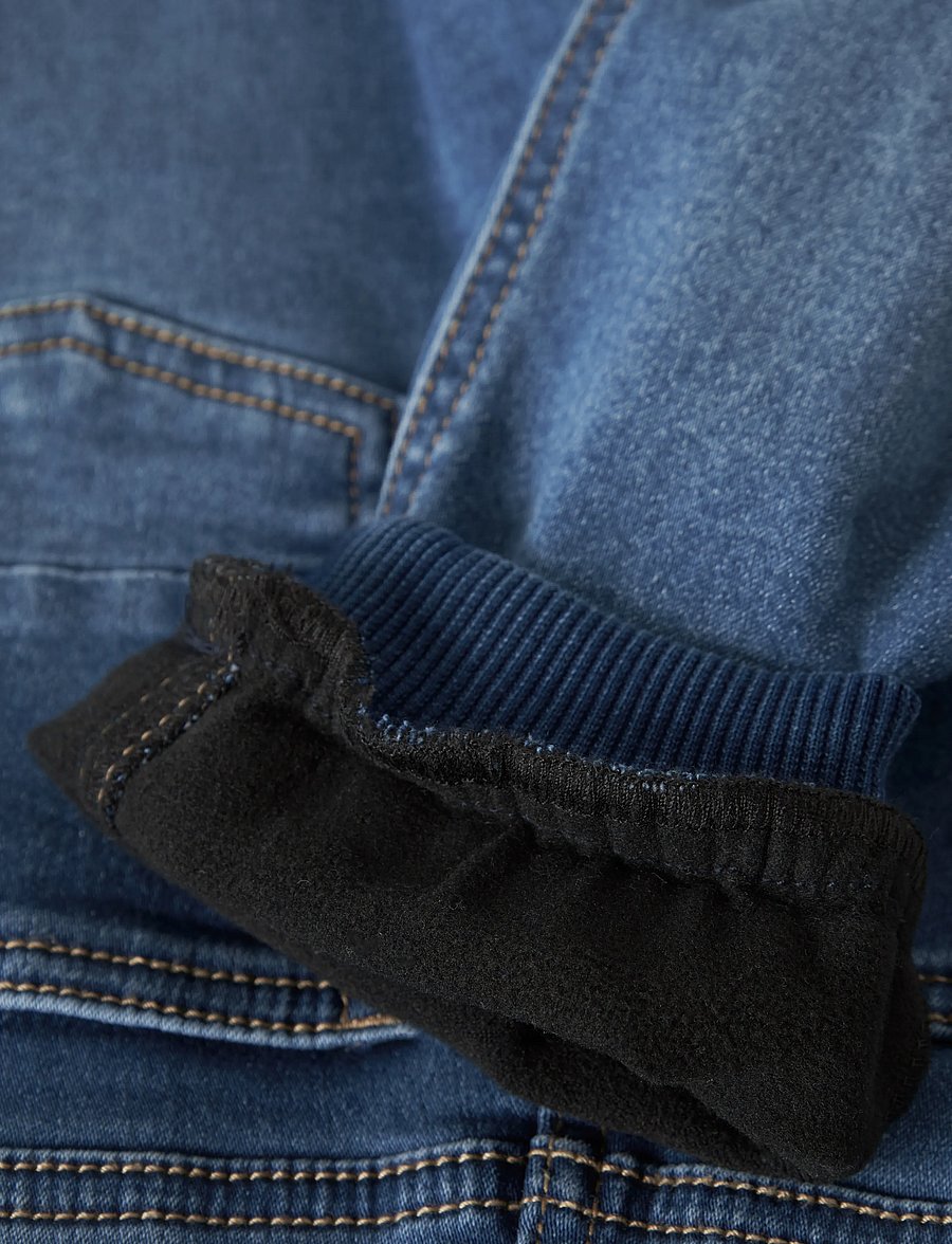 name it - NMMBEN BAGGY R FLEECE JEANS 7509-AN - tapered jeans - medium blue denim - 3