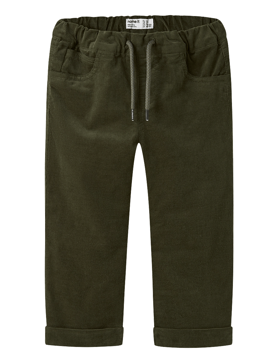 name it - NMMBEN REGULAR CORD WL PANT 4609-YT - olive night - 0