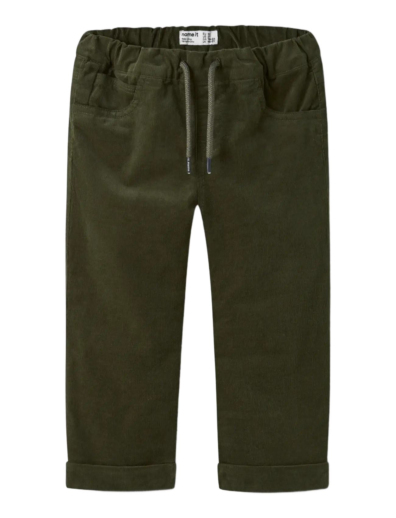 name it - NMMBEN REGULAR CORD WL PANT 4609-YT - olive night - 2